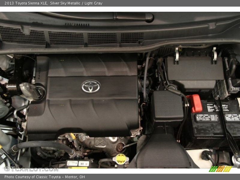 Silver Sky Metallic / Light Gray 2013 Toyota Sienna XLE