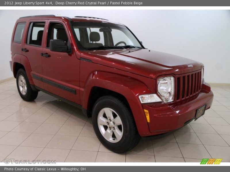 Deep Cherry Red Crystal Pearl / Pastel Pebble Beige 2012 Jeep Liberty Sport 4x4
