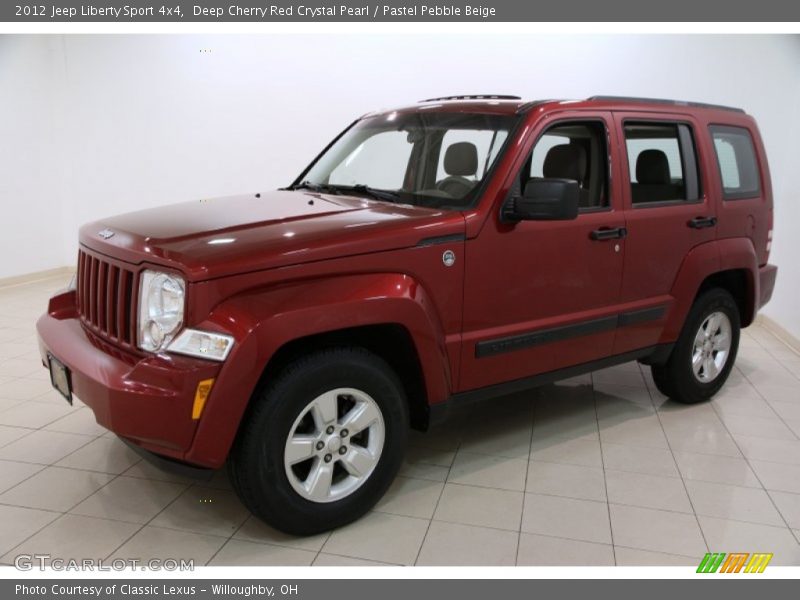 Deep Cherry Red Crystal Pearl / Pastel Pebble Beige 2012 Jeep Liberty Sport 4x4