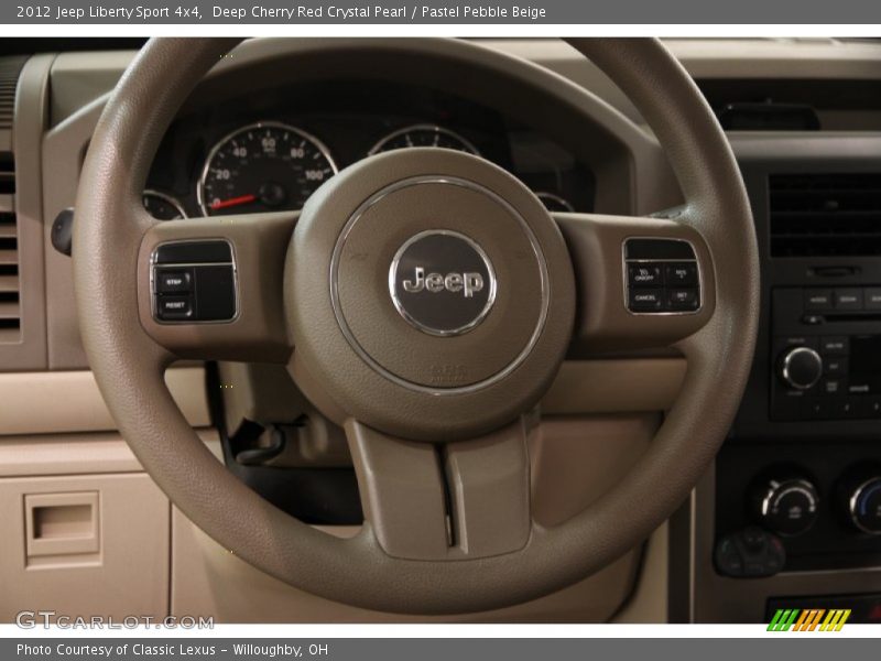 Deep Cherry Red Crystal Pearl / Pastel Pebble Beige 2012 Jeep Liberty Sport 4x4