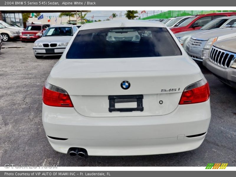 Alpine White / Black 2004 BMW 5 Series 545i Sedan