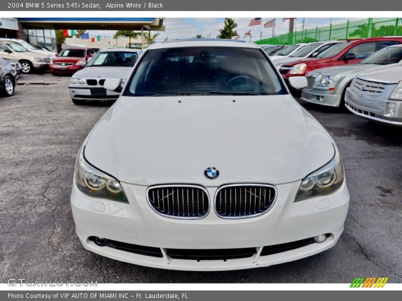 Alpine White / Black 2004 BMW 5 Series 545i Sedan
