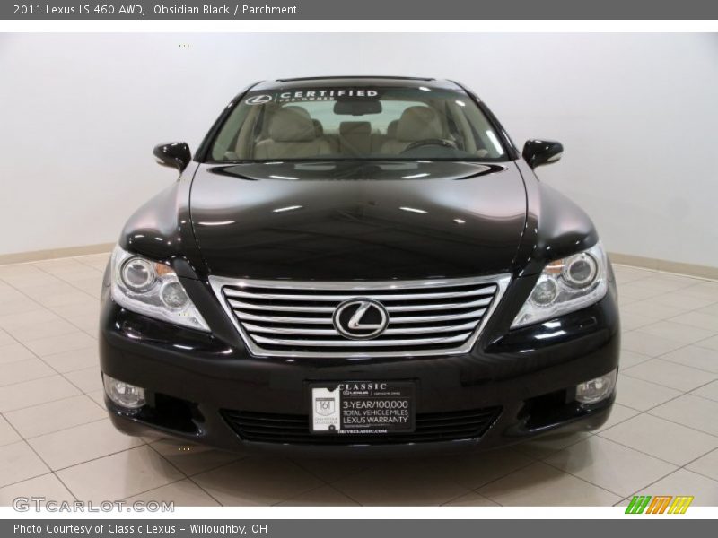 Obsidian Black / Parchment 2011 Lexus LS 460 AWD
