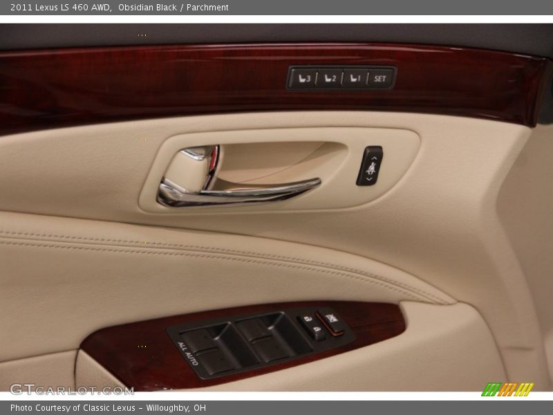 Obsidian Black / Parchment 2011 Lexus LS 460 AWD