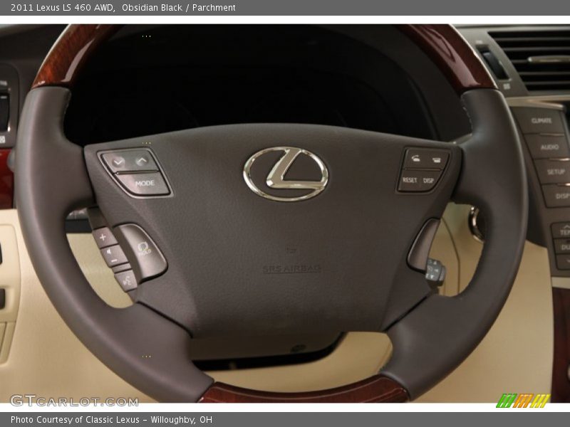 Obsidian Black / Parchment 2011 Lexus LS 460 AWD