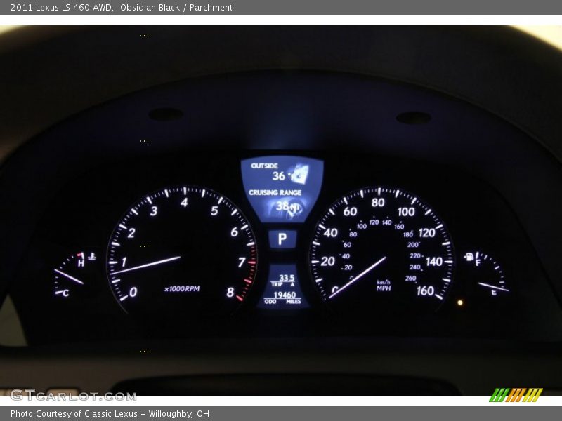 Obsidian Black / Parchment 2011 Lexus LS 460 AWD