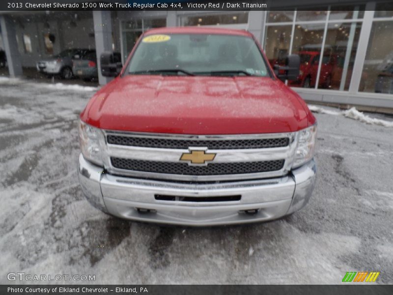 Victory Red / Dark Titanium 2013 Chevrolet Silverado 1500 Work Truck Regular Cab 4x4