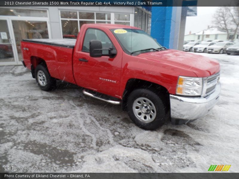 Victory Red / Dark Titanium 2013 Chevrolet Silverado 1500 Work Truck Regular Cab 4x4