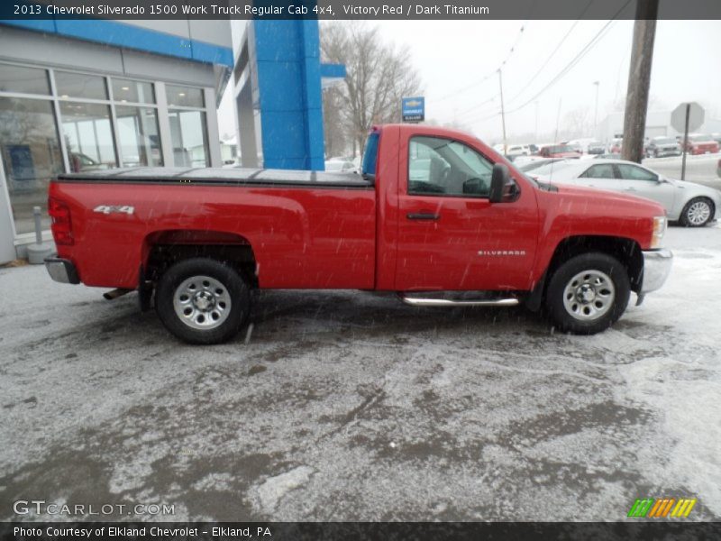 Victory Red / Dark Titanium 2013 Chevrolet Silverado 1500 Work Truck Regular Cab 4x4