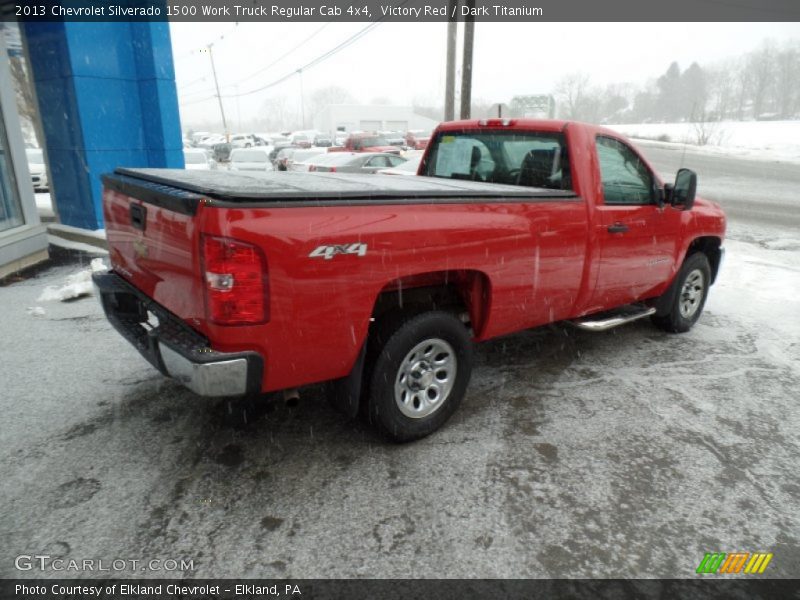 Victory Red / Dark Titanium 2013 Chevrolet Silverado 1500 Work Truck Regular Cab 4x4