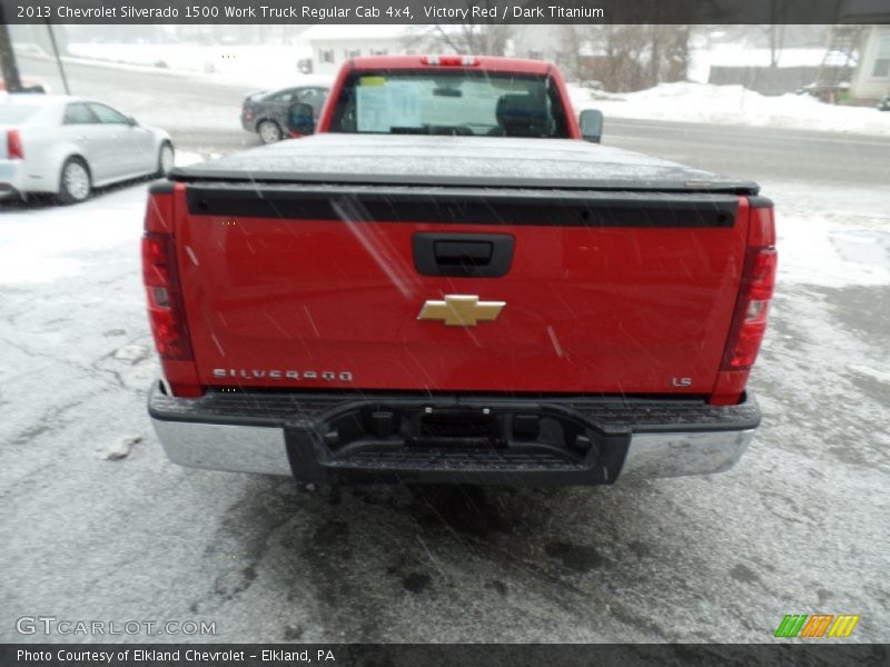 Victory Red / Dark Titanium 2013 Chevrolet Silverado 1500 Work Truck Regular Cab 4x4