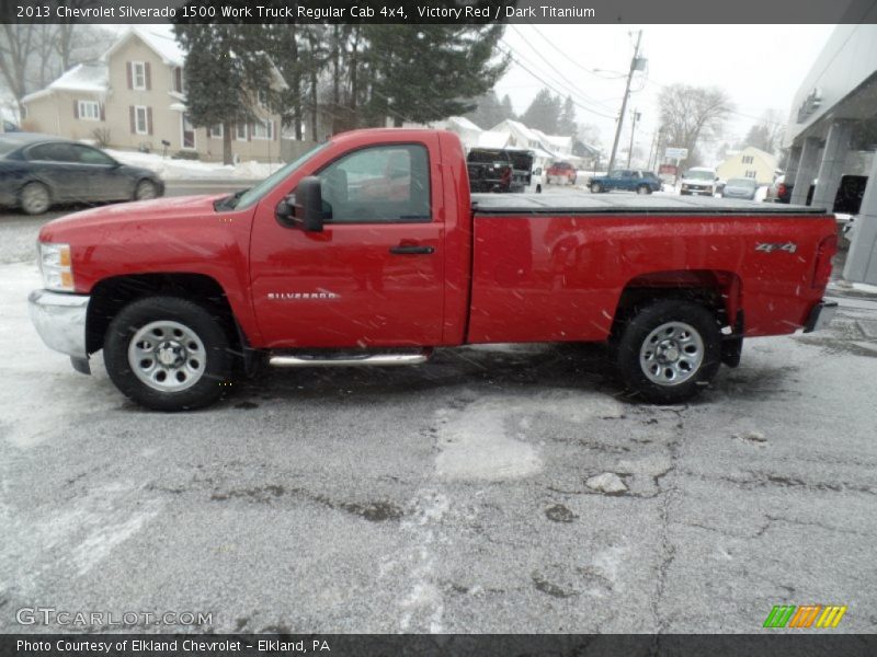 Victory Red / Dark Titanium 2013 Chevrolet Silverado 1500 Work Truck Regular Cab 4x4