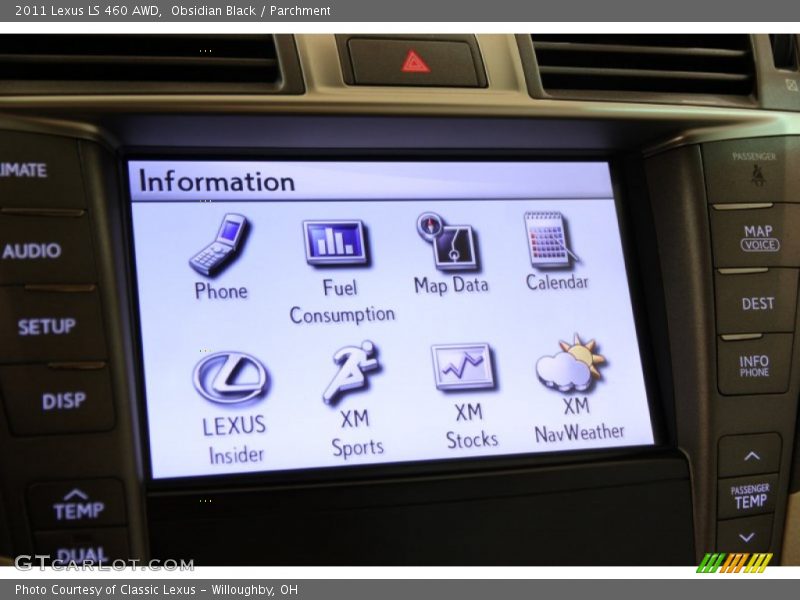 Obsidian Black / Parchment 2011 Lexus LS 460 AWD