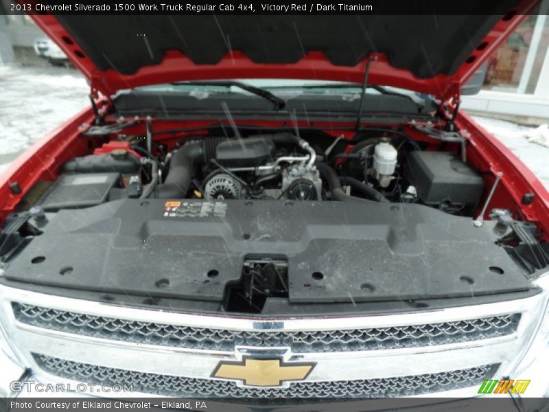 Victory Red / Dark Titanium 2013 Chevrolet Silverado 1500 Work Truck Regular Cab 4x4