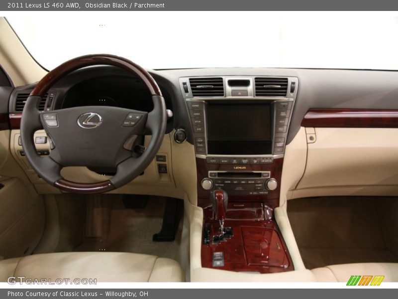 Obsidian Black / Parchment 2011 Lexus LS 460 AWD