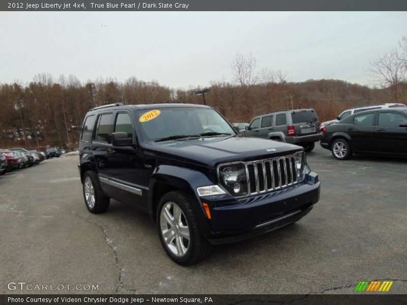True Blue Pearl / Dark Slate Gray 2012 Jeep Liberty Jet 4x4