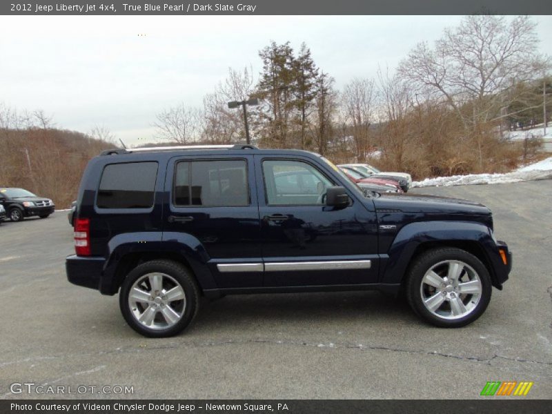 True Blue Pearl / Dark Slate Gray 2012 Jeep Liberty Jet 4x4