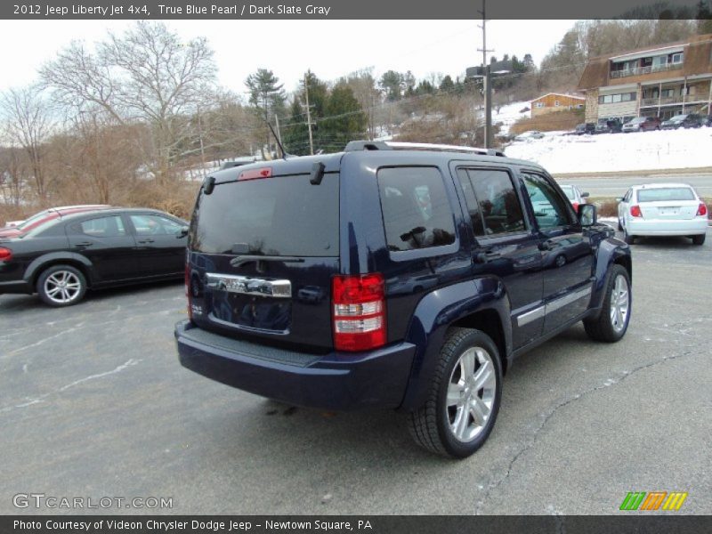 True Blue Pearl / Dark Slate Gray 2012 Jeep Liberty Jet 4x4