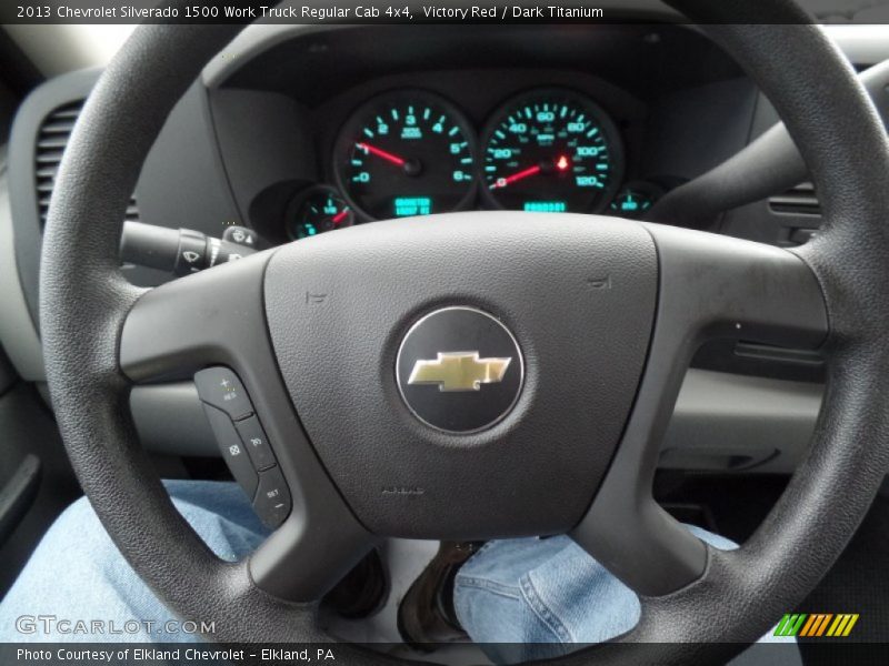 Victory Red / Dark Titanium 2013 Chevrolet Silverado 1500 Work Truck Regular Cab 4x4