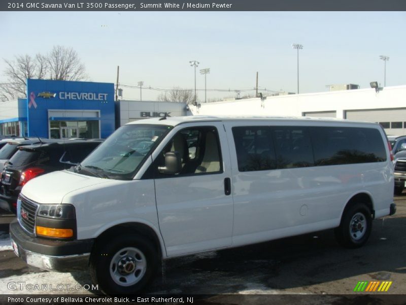 Summit White / Medium Pewter 2014 GMC Savana Van LT 3500 Passenger