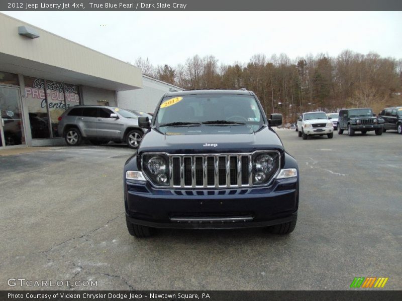 True Blue Pearl / Dark Slate Gray 2012 Jeep Liberty Jet 4x4