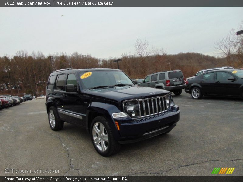 True Blue Pearl / Dark Slate Gray 2012 Jeep Liberty Jet 4x4