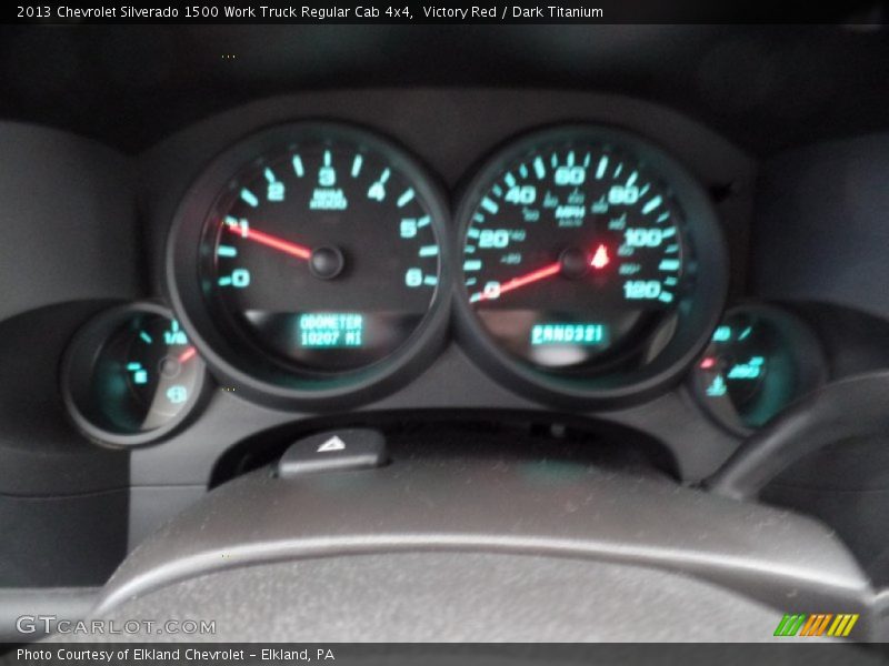 Victory Red / Dark Titanium 2013 Chevrolet Silverado 1500 Work Truck Regular Cab 4x4