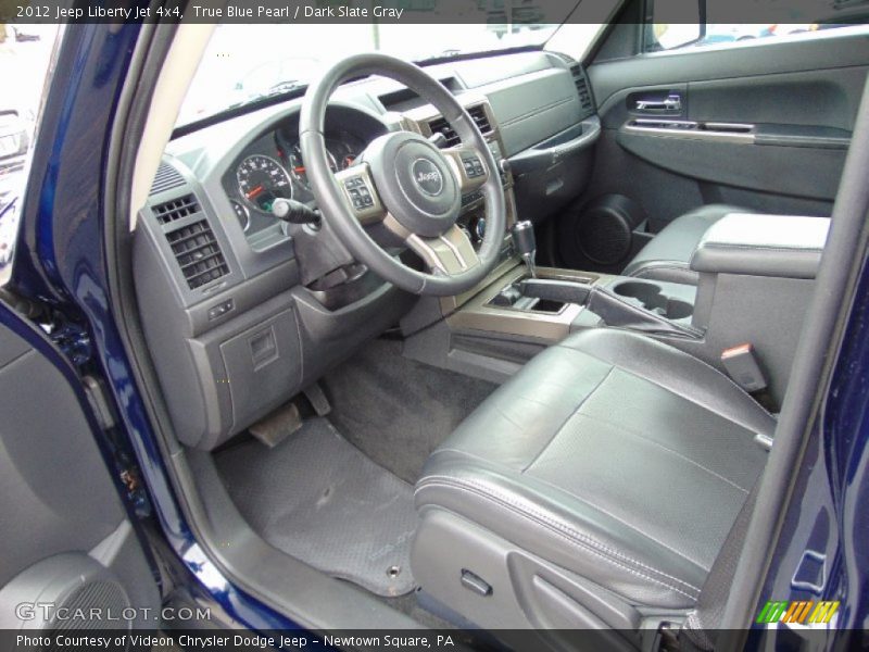 True Blue Pearl / Dark Slate Gray 2012 Jeep Liberty Jet 4x4
