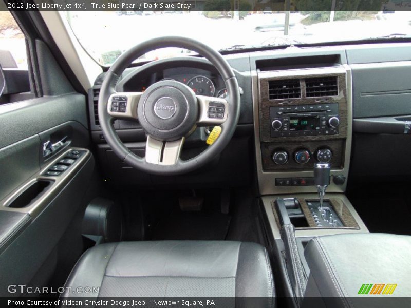 True Blue Pearl / Dark Slate Gray 2012 Jeep Liberty Jet 4x4