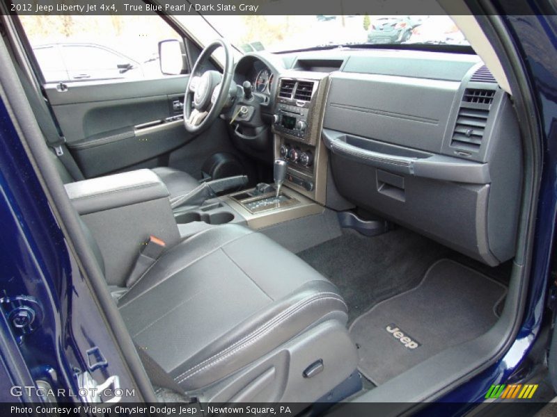 True Blue Pearl / Dark Slate Gray 2012 Jeep Liberty Jet 4x4