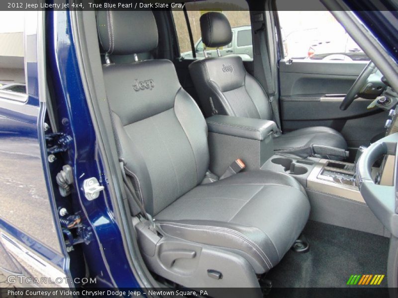 True Blue Pearl / Dark Slate Gray 2012 Jeep Liberty Jet 4x4
