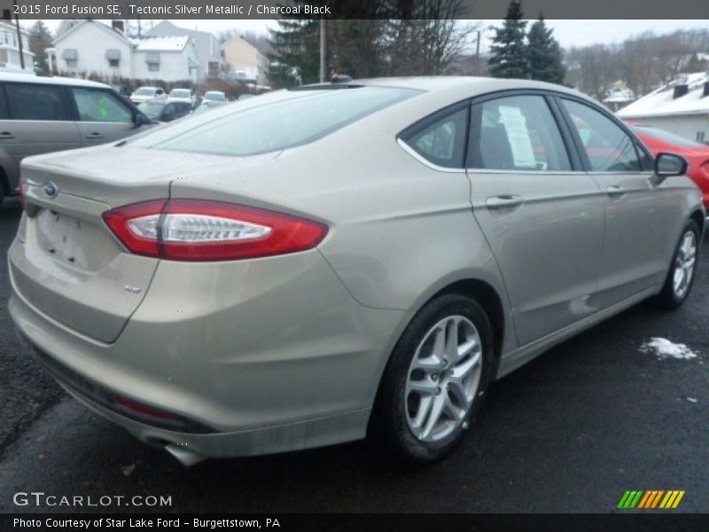 Tectonic Silver Metallic / Charcoal Black 2015 Ford Fusion SE