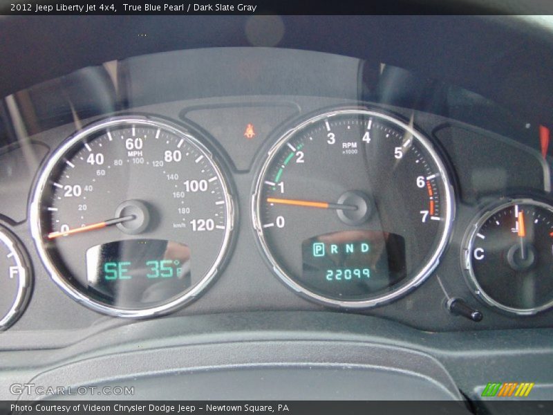 True Blue Pearl / Dark Slate Gray 2012 Jeep Liberty Jet 4x4