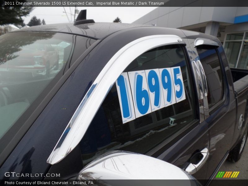 Imperial Blue Metallic / Dark Titanium 2011 Chevrolet Silverado 1500 LS Extended Cab