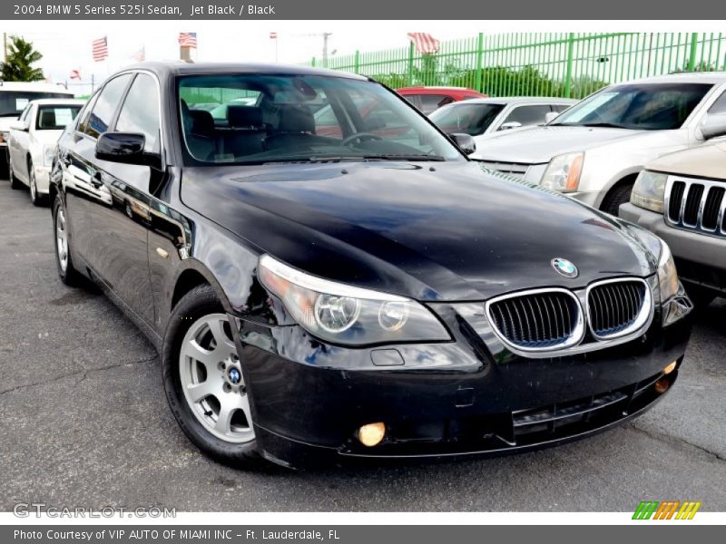 Jet Black / Black 2004 BMW 5 Series 525i Sedan