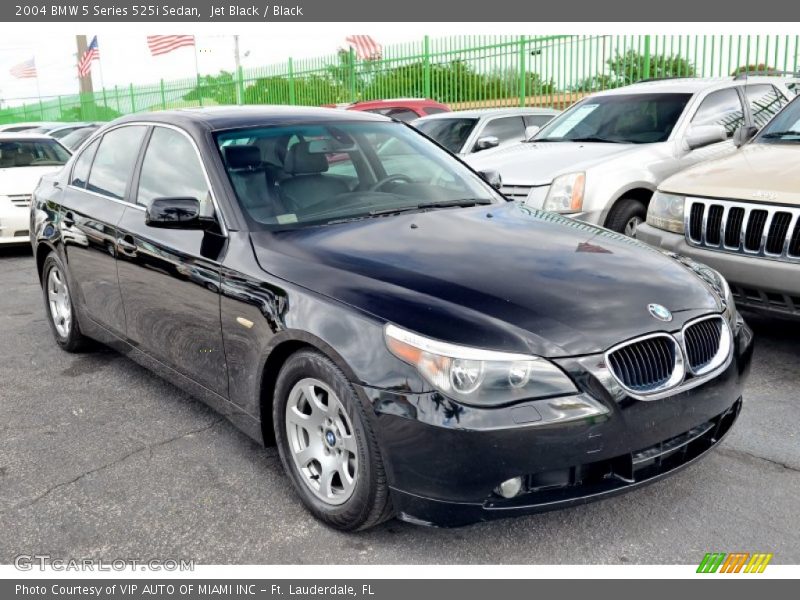 Jet Black / Black 2004 BMW 5 Series 525i Sedan