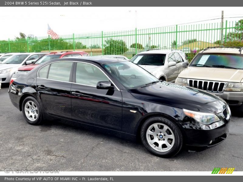 Jet Black / Black 2004 BMW 5 Series 525i Sedan