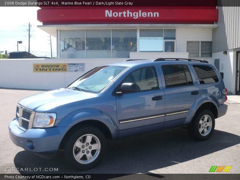 Marine Blue Pearl / Dark/Light Slate Gray 2008 Dodge Durango SLT 4x4