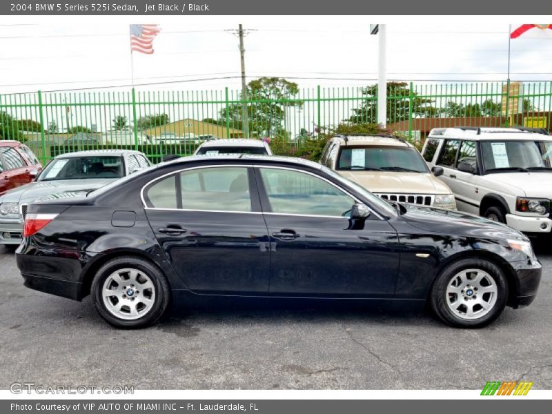 Jet Black / Black 2004 BMW 5 Series 525i Sedan