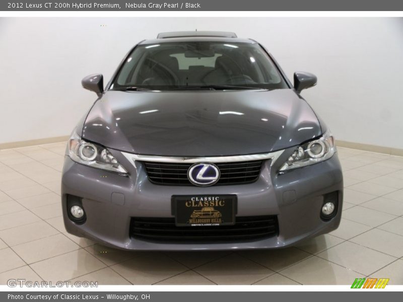 Nebula Gray Pearl / Black 2012 Lexus CT 200h Hybrid Premium