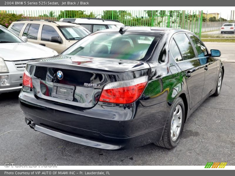 Jet Black / Black 2004 BMW 5 Series 525i Sedan
