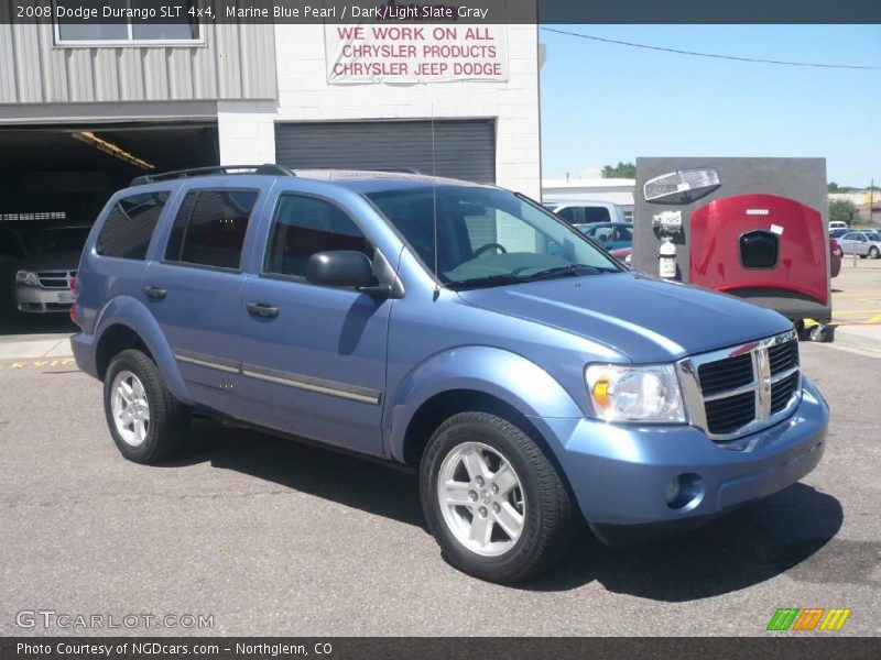 Marine Blue Pearl / Dark/Light Slate Gray 2008 Dodge Durango SLT 4x4
