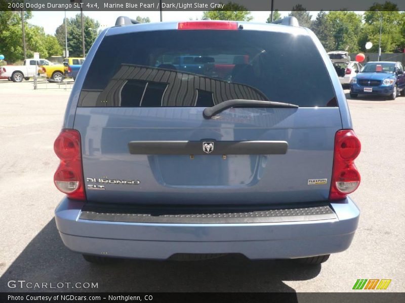 Marine Blue Pearl / Dark/Light Slate Gray 2008 Dodge Durango SLT 4x4