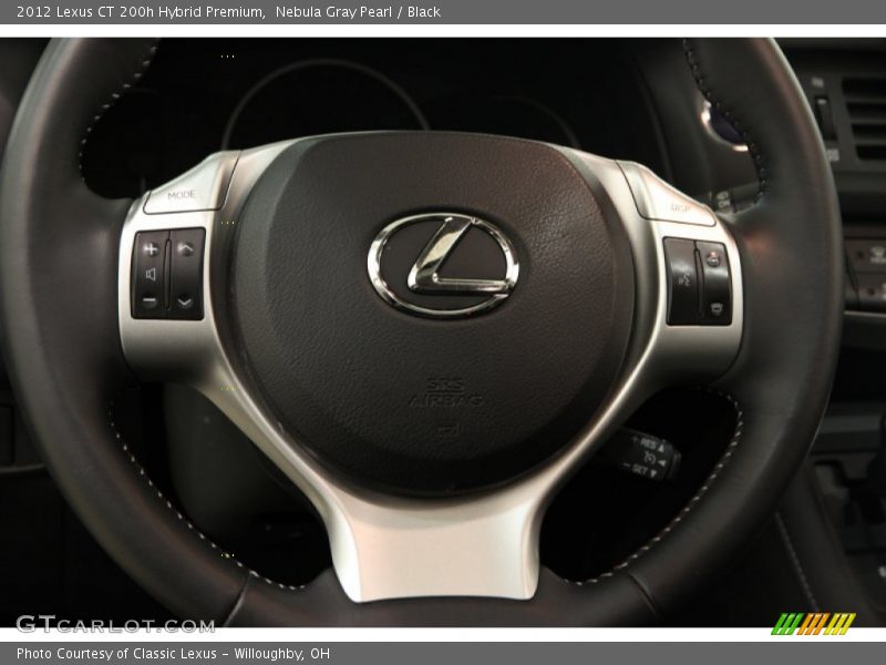 Nebula Gray Pearl / Black 2012 Lexus CT 200h Hybrid Premium