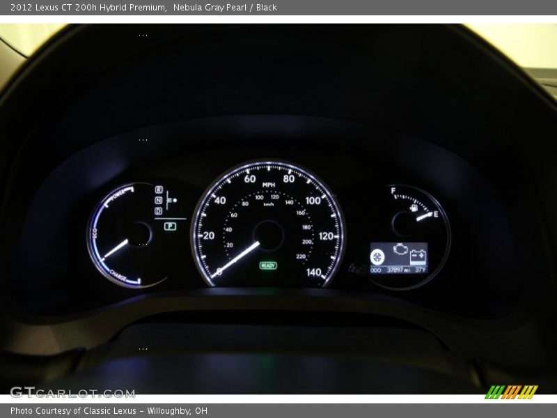 Nebula Gray Pearl / Black 2012 Lexus CT 200h Hybrid Premium