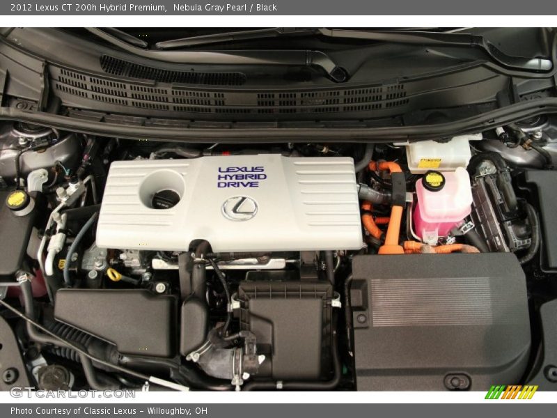 Nebula Gray Pearl / Black 2012 Lexus CT 200h Hybrid Premium
