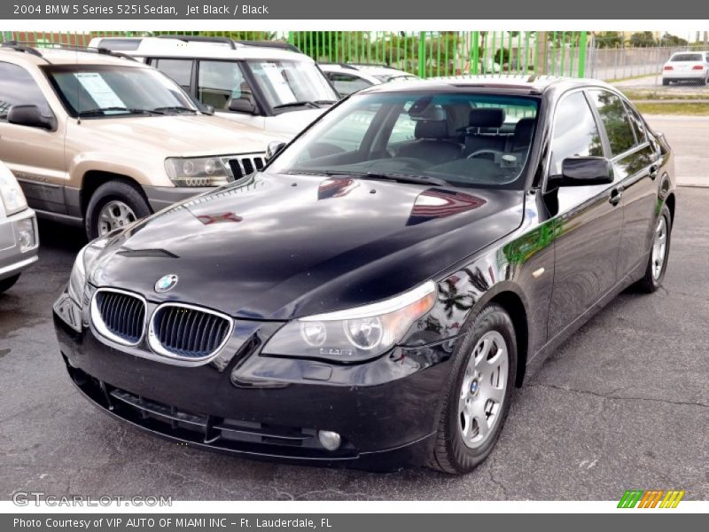 Jet Black / Black 2004 BMW 5 Series 525i Sedan