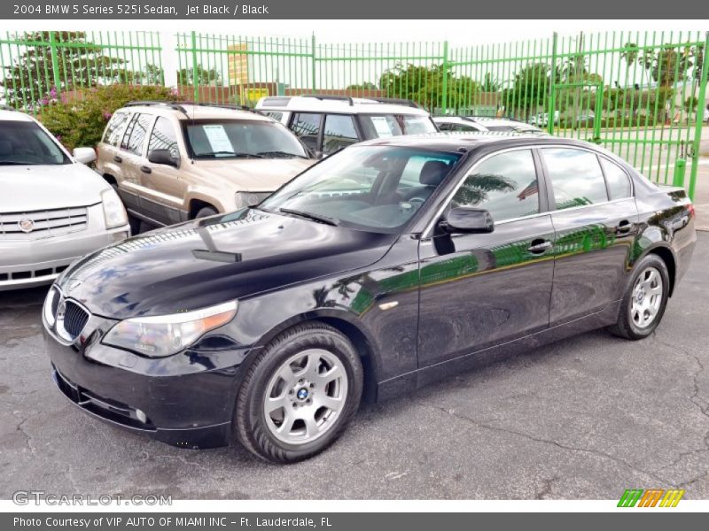 Jet Black / Black 2004 BMW 5 Series 525i Sedan