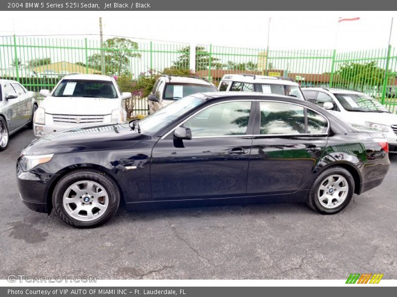Jet Black / Black 2004 BMW 5 Series 525i Sedan