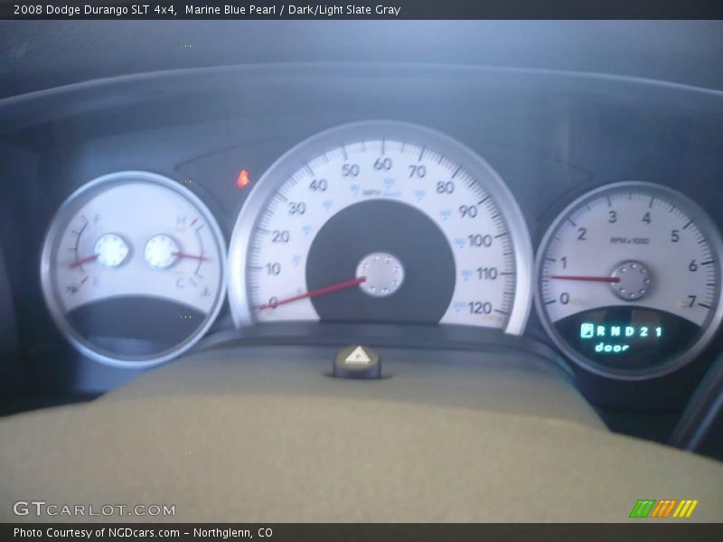 Marine Blue Pearl / Dark/Light Slate Gray 2008 Dodge Durango SLT 4x4